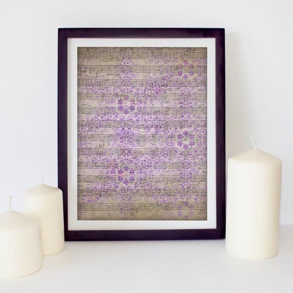 Vintage music notes framed‎ 🖼️ - Picture 1 of 4